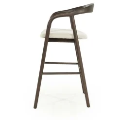 Barstoel Rayven Essen en stof Bruin (zithoogte 75cm) - Loft24.nl