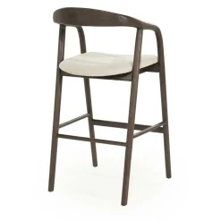 Barstoel Rayven Essen en stof Bruin (zithoogte 75cm) - Loft24.nl