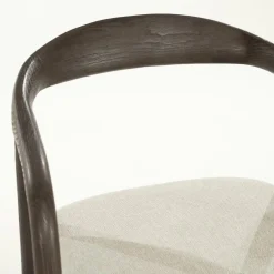 Barstoel Rayven Essen en stof Bruin (zithoogte 75cm) - Loft24.nl