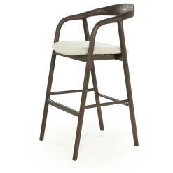 Barstoel Rayven Essen en stof Bruin (zithoogte 75cm) - Loft24.nl