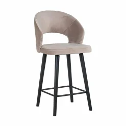 Barstoel Savoy Velve Khaki - zithoogte 68cm - Loft24.nl