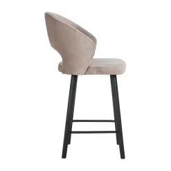 Barstoel Savoy Velve Khaki - zithoogte 68cm - Loft24.nl