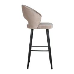 Barstoel Savoy Velvet Khaki - zithoogte 82cm - Loft24.nl
