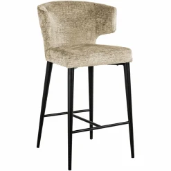 Barstoel Taylor Chenille Desert - zithoogte 67cm - Loft24.nl