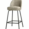 Barstoel Vogue Structure Velvet - Wheatfield (zithoogte 65cm) - Loft24.nl
