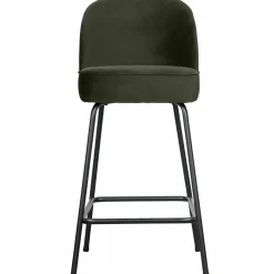 Barstoel Vogue Velvet - Donkergroen (zithoogte 65cm) - Loft24.nl