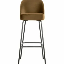 Barstoel Vogue Velvet - Honging Geel (zithoogte 79cm) - Loft24.nl