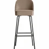 Barstoel Vogue Velvet - Khaki (zithoogte 79cm) - Loft24.nl