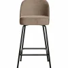 Barstoel Vogue Velvet - Khaki (zithoogte 65cm) - Loft24.nl