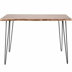 Bartafel Edge slanke poot - Acaciahout 130 x 70 cm - Naturel - Loft24.nl