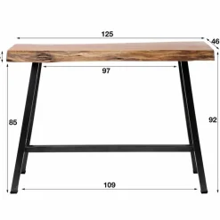 Bartafel Live Edge Boomstam 125 x 46 cm - Naturel - Loft24.nl