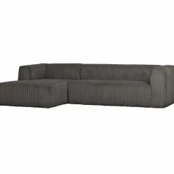 Bean hoekbank links grove ribstof terrazzo - Loft24.nl