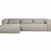 Bean hoekbank links incl. kussens lichtgrijs gemeleerd - Loft24.nl