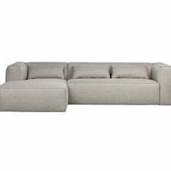 Bean hoekbank links incl. kussens lichtgrijs gemeleerd - Loft24.nl