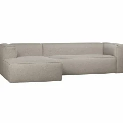 Bean hoekbank links incl. kussens lichtgrijs gemeleerd - Loft24.nl