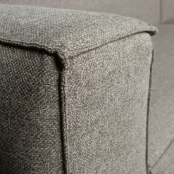 Bean hoekbank links incl. kussens lichtgrijs gemeleerd - Loft24.nl