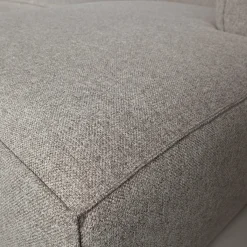 Bean hoekbank links incl. kussens lichtgrijs gemeleerd - Loft24.nl