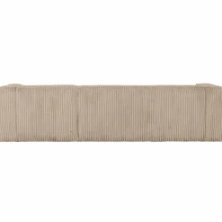 Bean hoekbank rechts grove ribstof travertin - Loft24.nl