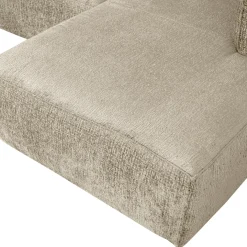 Bean hoekbank rechts structure velvet buttermilk - Loft24.nl