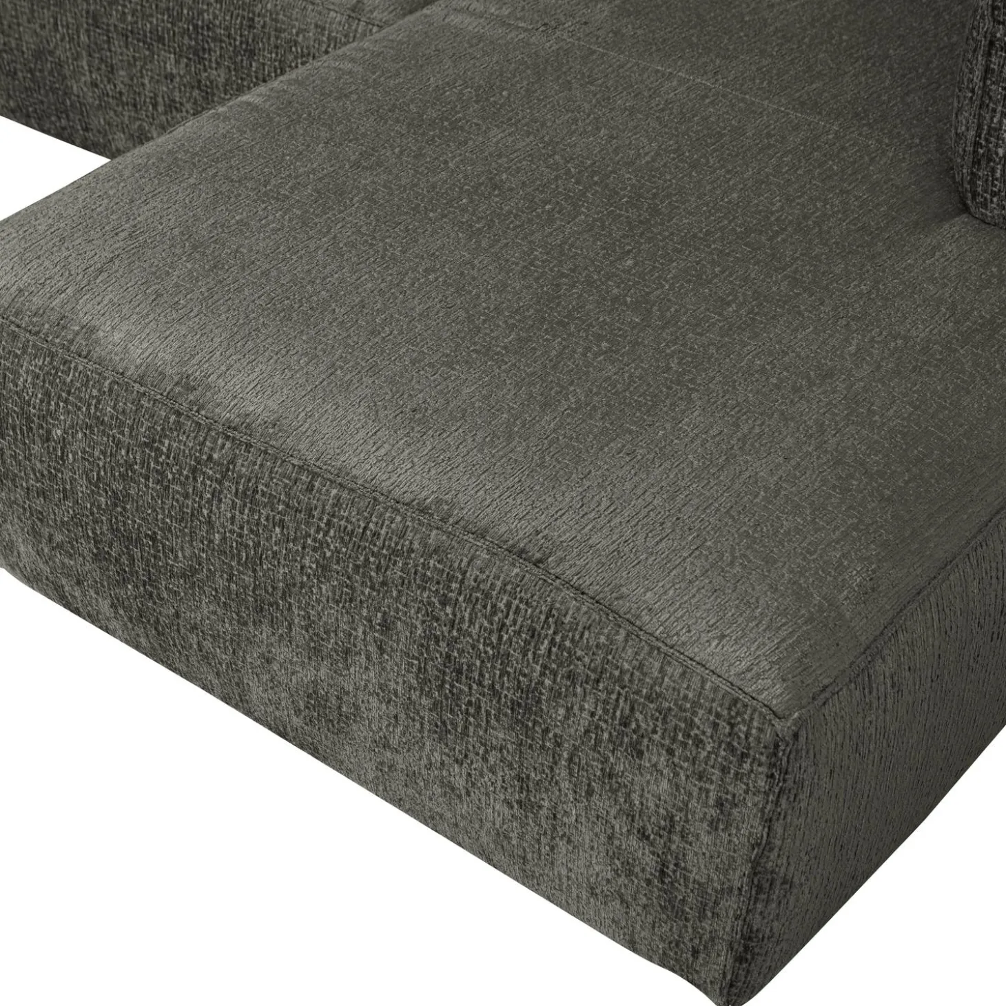 Bean hoekbank rechts structure velvet waterplant - Loft24.nl