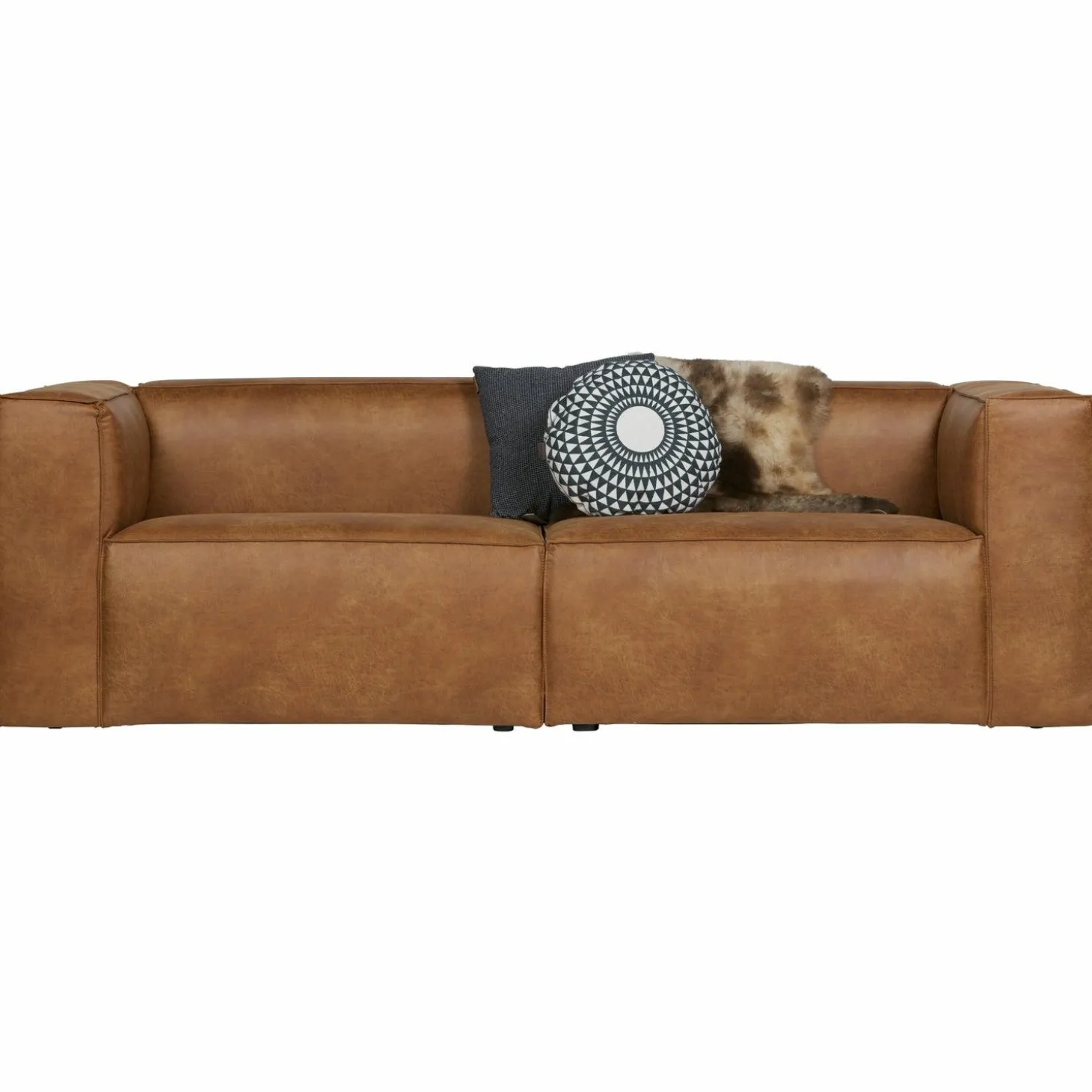 Bean 3,5-zits bank cognac - Loft24.nl