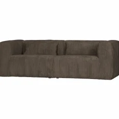 Bean 3,5-zits bank grove ribstof mud - Loft24.nl