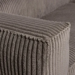 Bean 3,5-zits bank grove ribstof mud - Loft24.nl