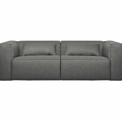 Bean 3,5-zits bank incl. kussens middengrijs gemeleerd - Loft24.nl