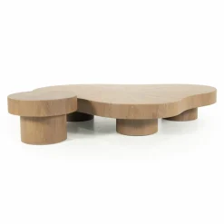 Bijzettafel Bobbie -lichtbruin - 45 x 45 cm - Loft24.nl