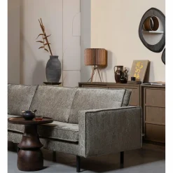 Bijzettafel Broad Mangohout Ø50cm Naturel - Loft24.nl