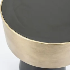 Bijzettafel Bunga klein - zwart/goud - Loft24.nl