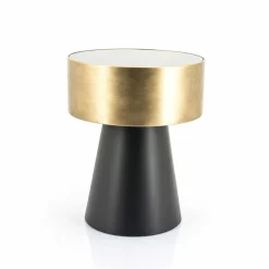 Bijzettafel Bunga klein - zwart/goud - Loft24.nl