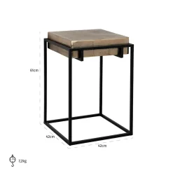 Bijzettafel Calloway - 42 x 42 cm - Loft24.nl