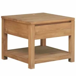 Bijzettafel Corona Teak 60 x 60 cm - Loft24.nl
