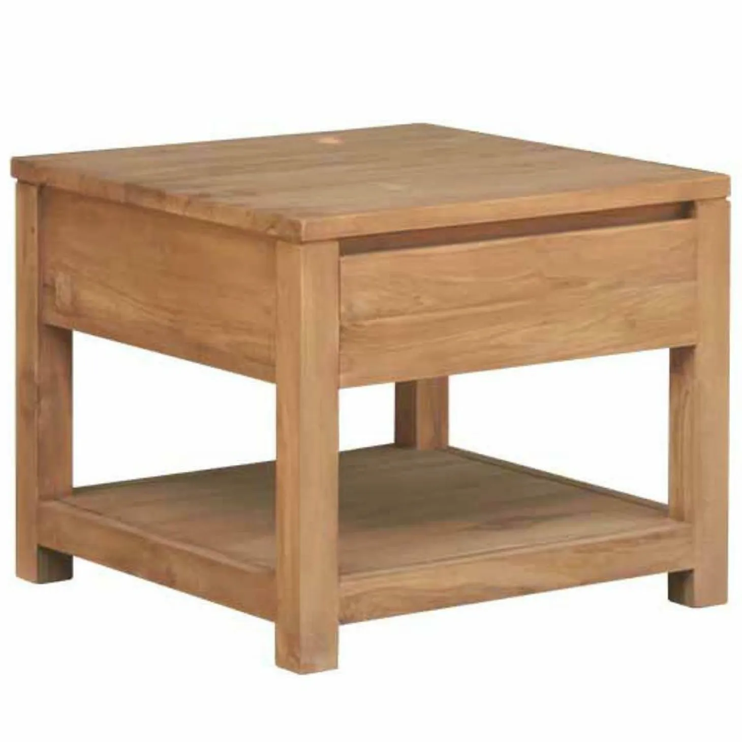 Bijzettafel Corona Teak 60 x 60 cm - Loft24.nl