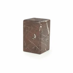 Bijzettafel Dice Marmer 30 x 30cm - Rood - Loft24.nl