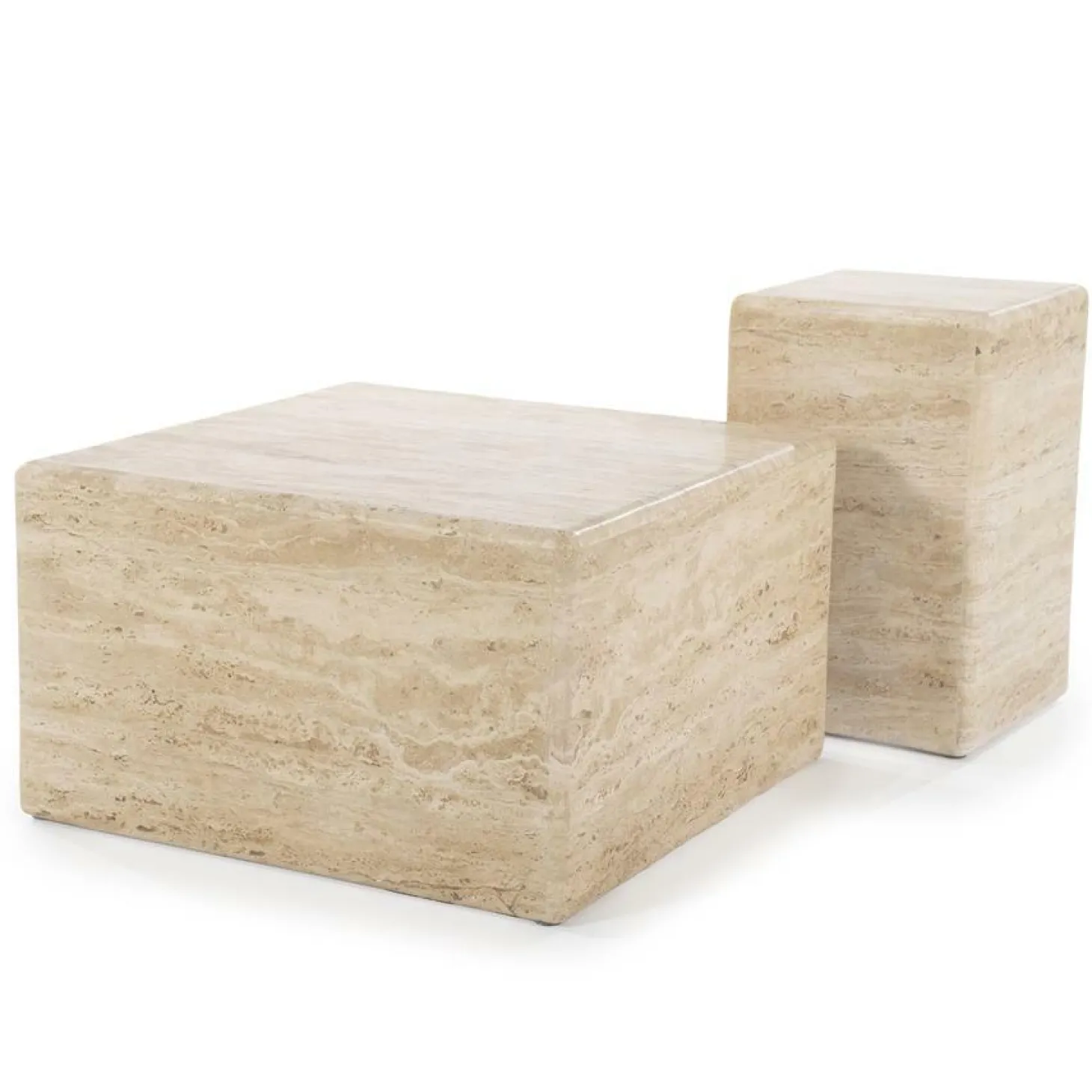 Bijzettafel Donta - Travertin - Loft24.nl