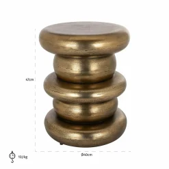 Bijzettafel Ela Ø40cm - Goud - Loft24.nl