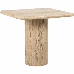 Bijzettafel Hampton Travertin - 50 x 50 cm - Loft24.nl