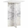 Bijzettafel Holmes Marmer 45 x 45 cm - Wit - Loft24.nl