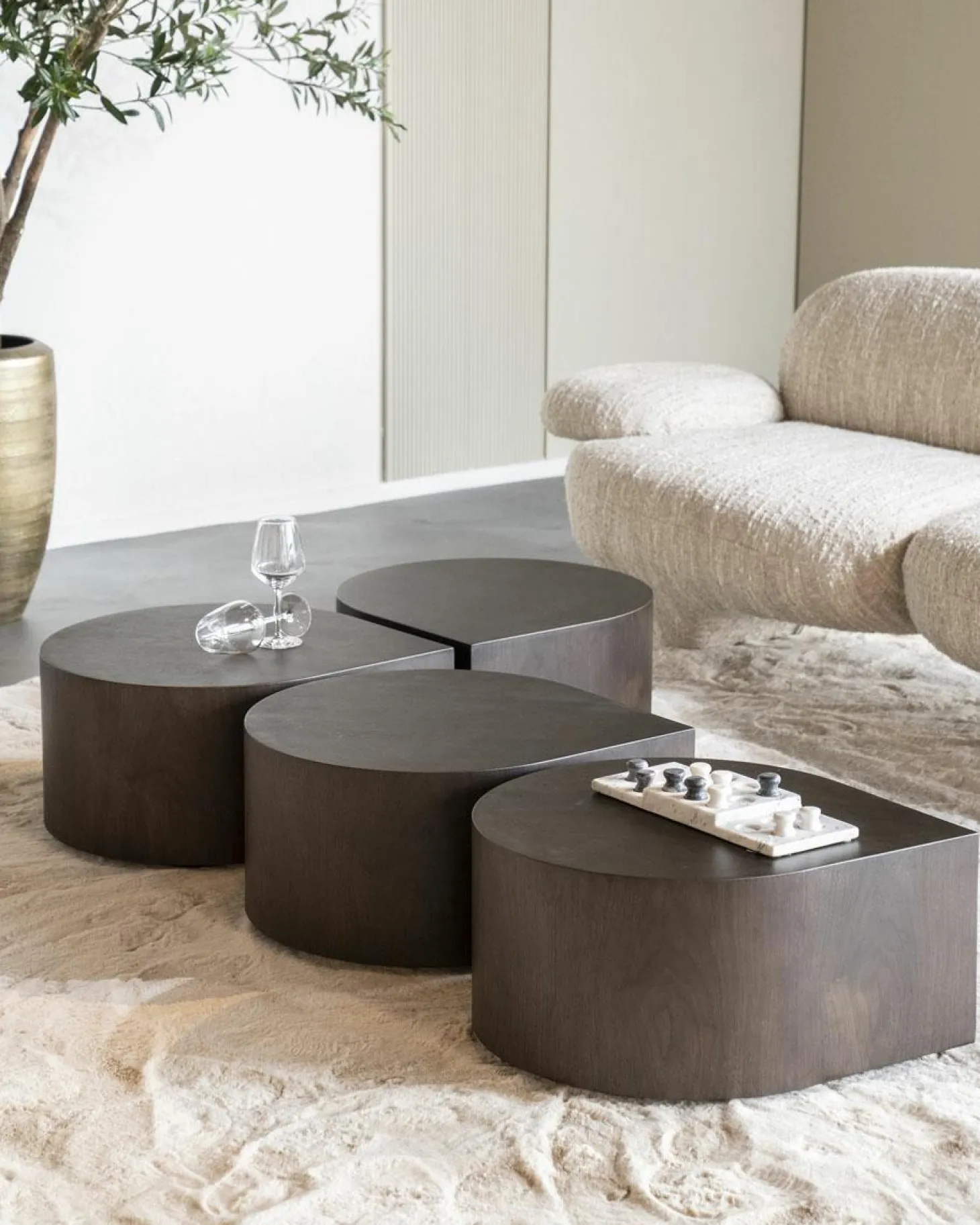 Bijzettafel Jules - Donkerbruin - Loft24.nl