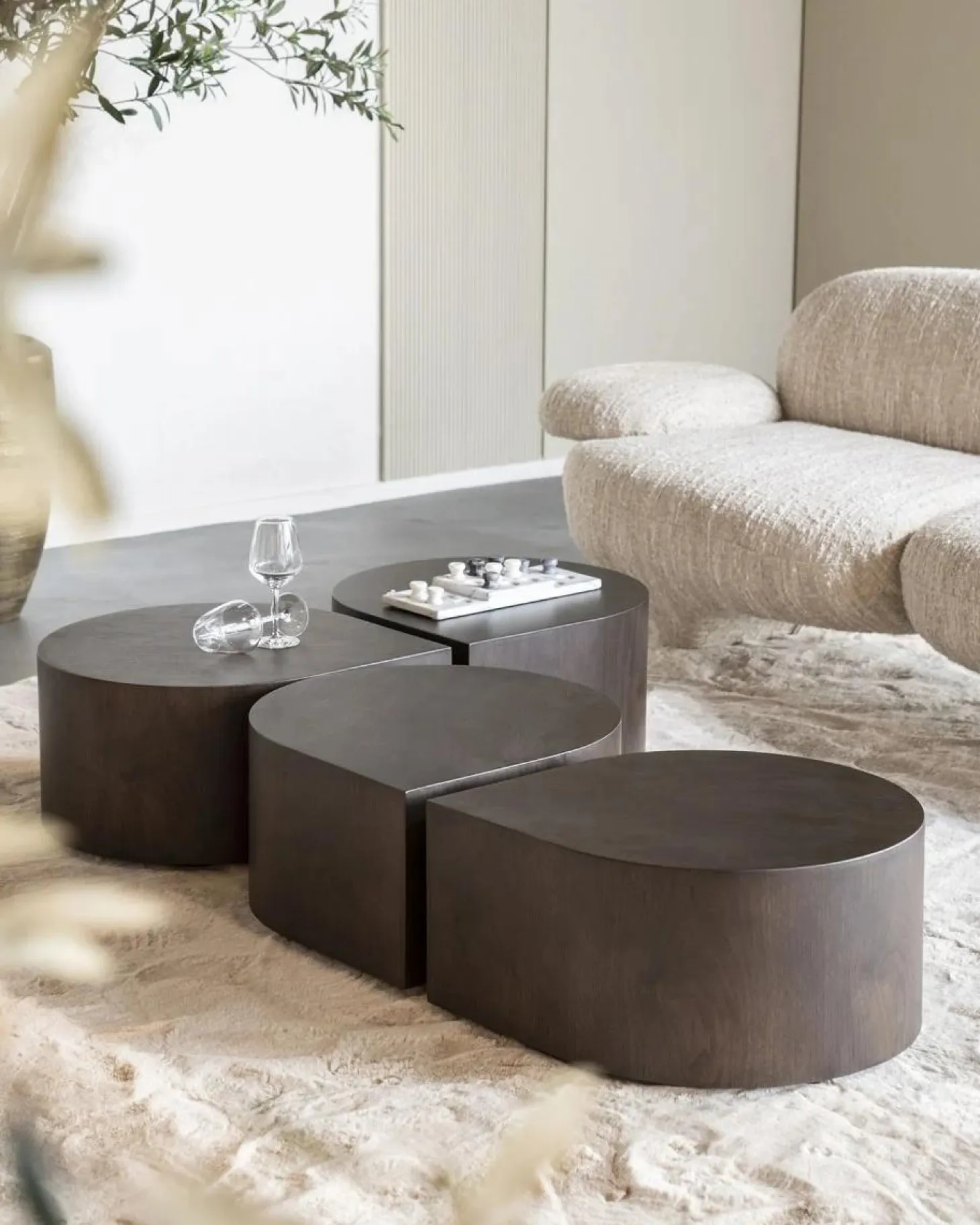 Bijzettafel Jules - Donkerbruin - Loft24.nl