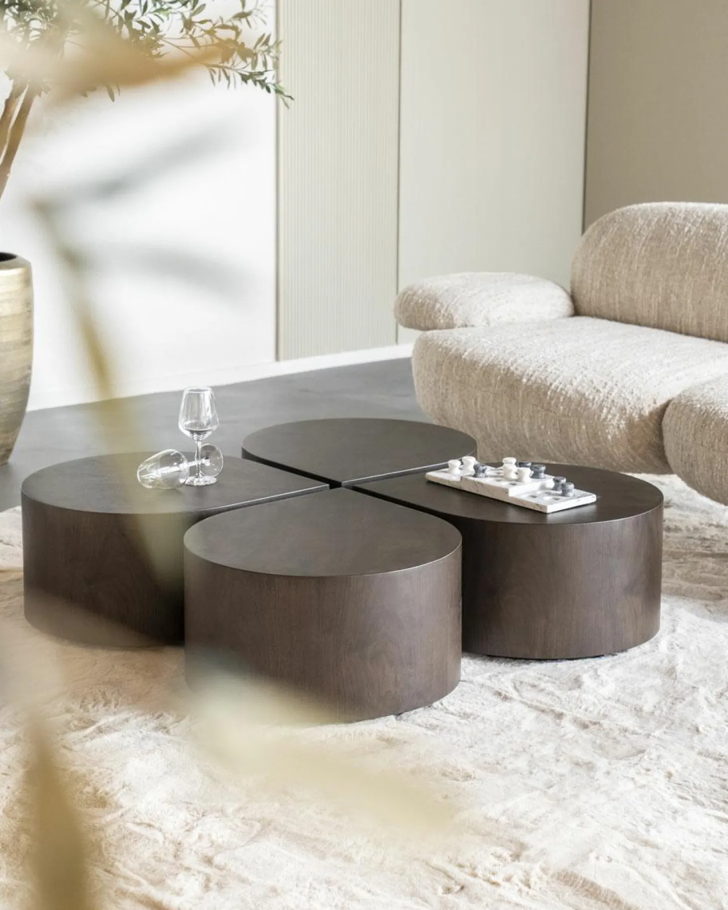 Bijzettafel Jules - Donkerbruin - Loft24.nl