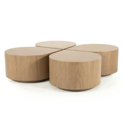 Bijzettafel Jules - lichtbruin - Loft24.nl