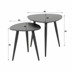 Bijzettafel Karen - Set van 2 Stuks - Loft24.nl