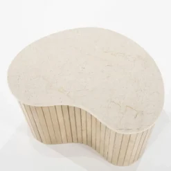 Bijzettafel Kira Mangohout en Marmer - Loft24.nl