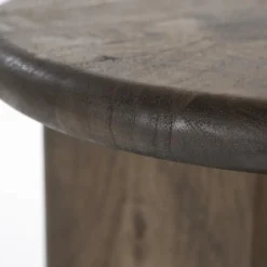 Bijzettafel Leoti Mangohout - Bruin 45cm - Loft24.nl