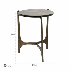 Bijzettafel Mateo Glas - Ø41 cm - Loft24.nl