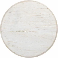 Bijzettafel Mayfield Mangohout en marmer - Ø55 cm - Loft24.nl