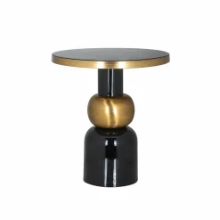 Bijzettafel Mose Ø51 cm - Zwart - Loft24.nl